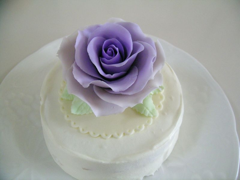 薔薇のケーキ紫12 02 9