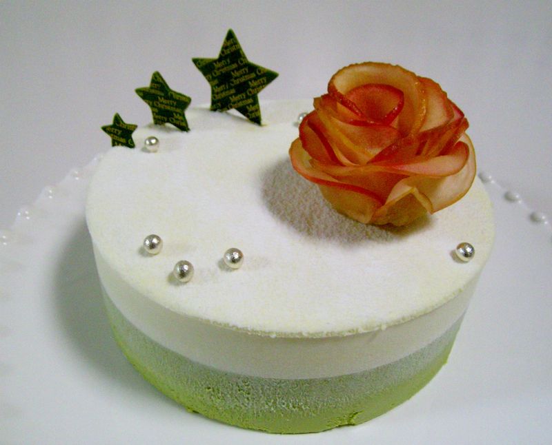 薔薇のクリスマスケーキ